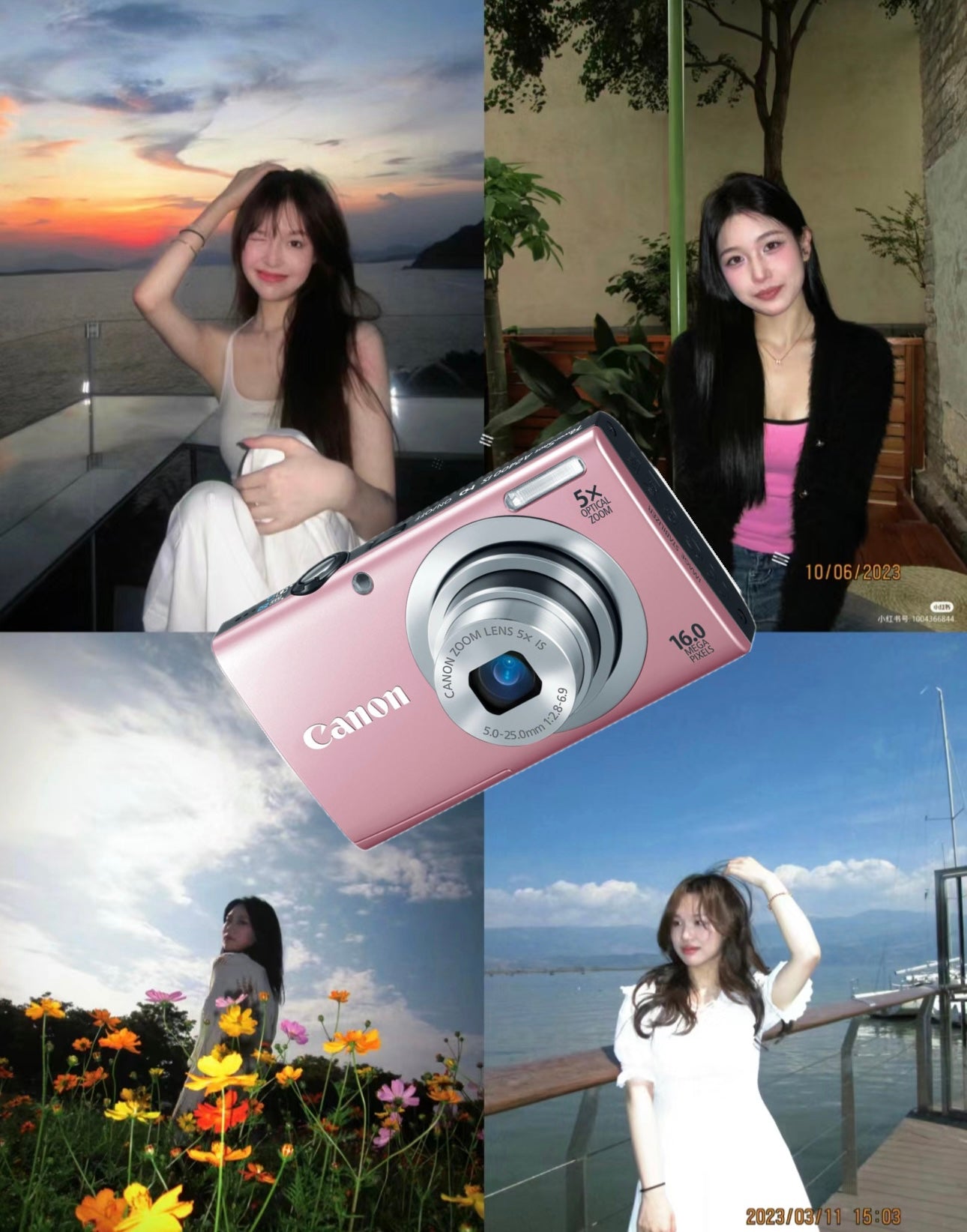 RARE♡ Canon Powershot A2400 in sakura pink 🌸 Full Set📦 9成新