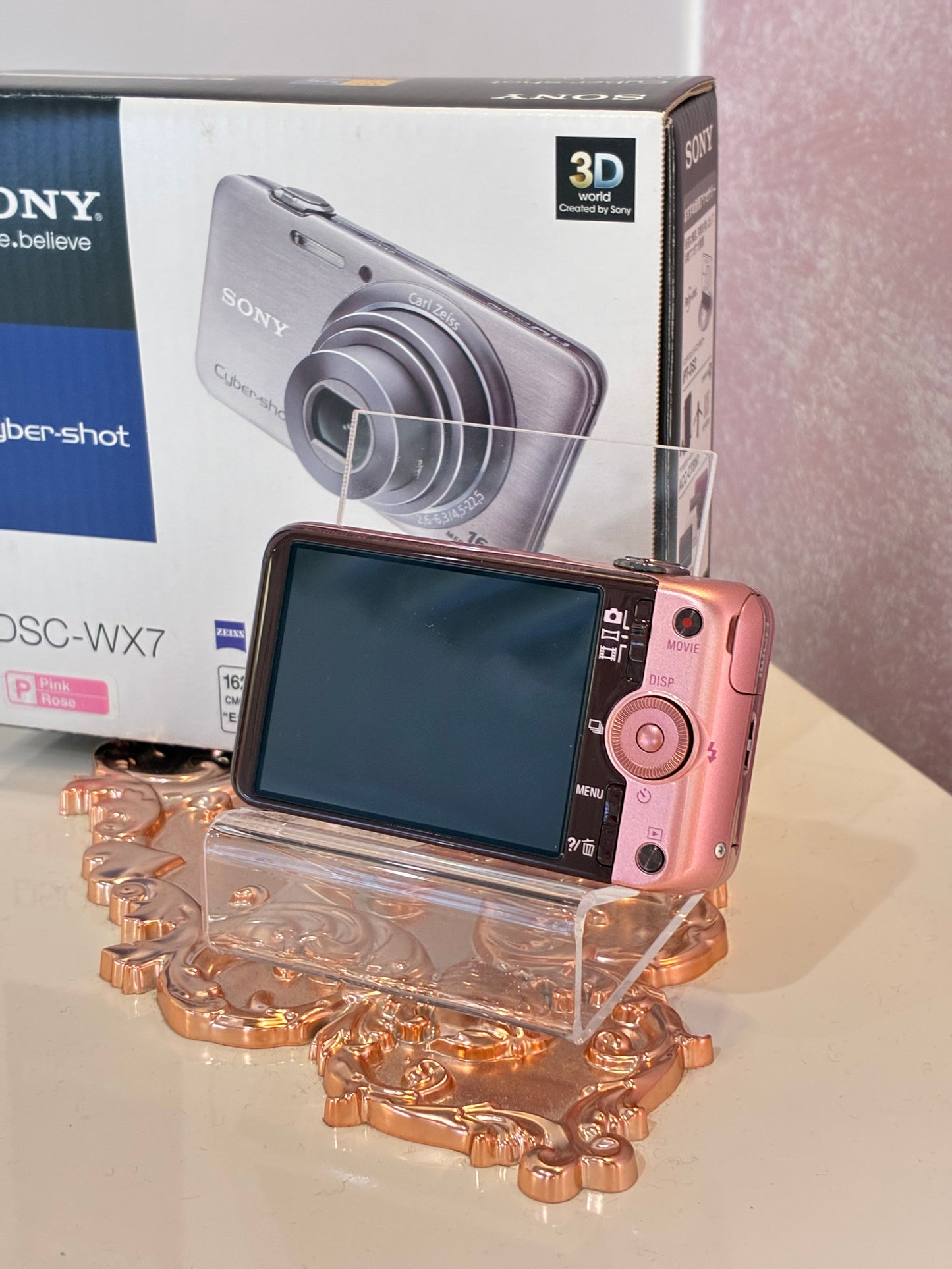 粉紅色 Sony Cybershot DSC-WX7 (fullset)
