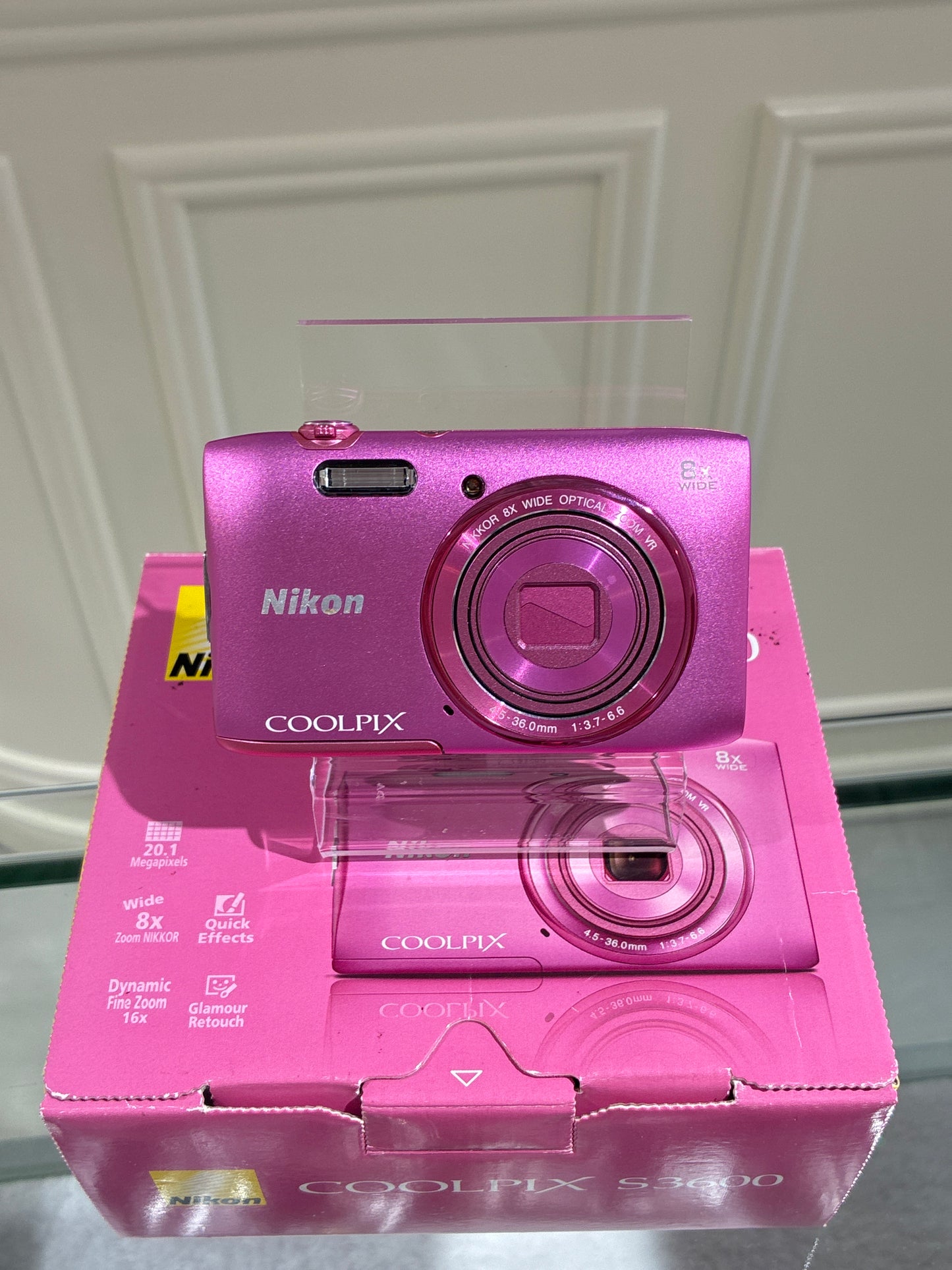 Rare Nikon Coolpix S3600 Pink Nearly new fullset