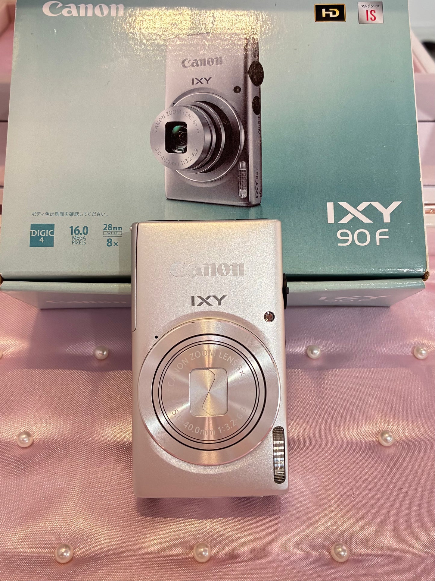 Canon IXY 90F Silver full set (nearly new)