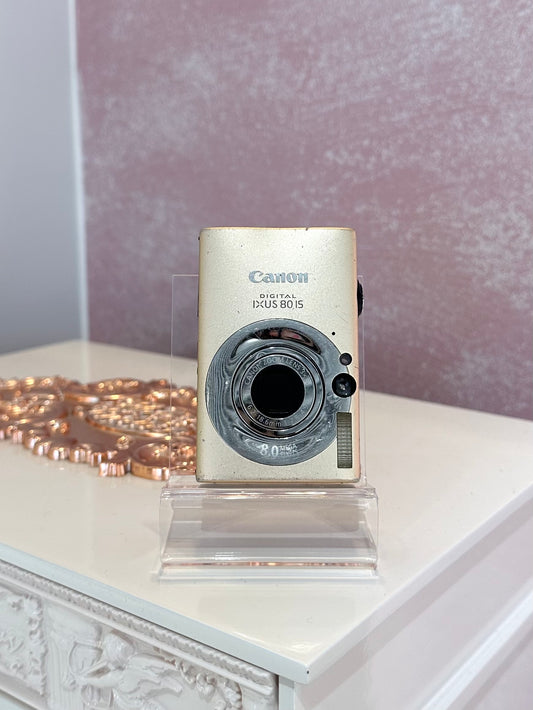 Canon IXUS 80is in champagne gold