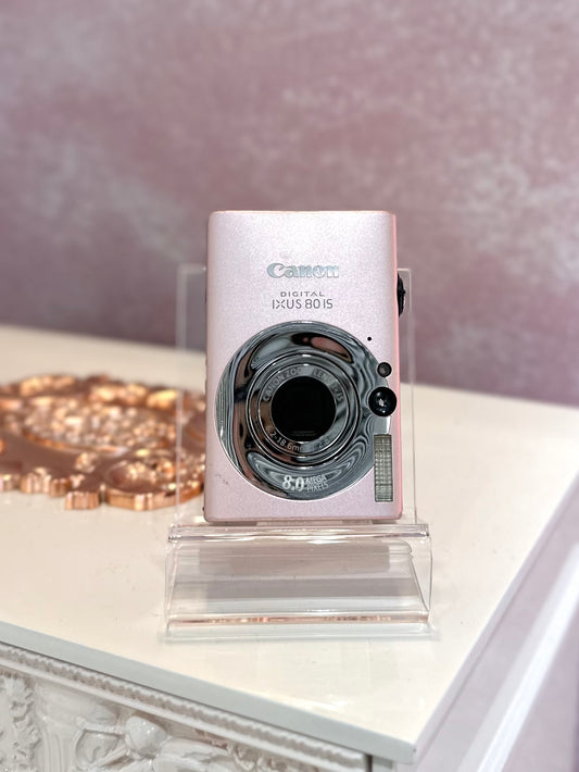 Canon IXUS 80is in baby pink