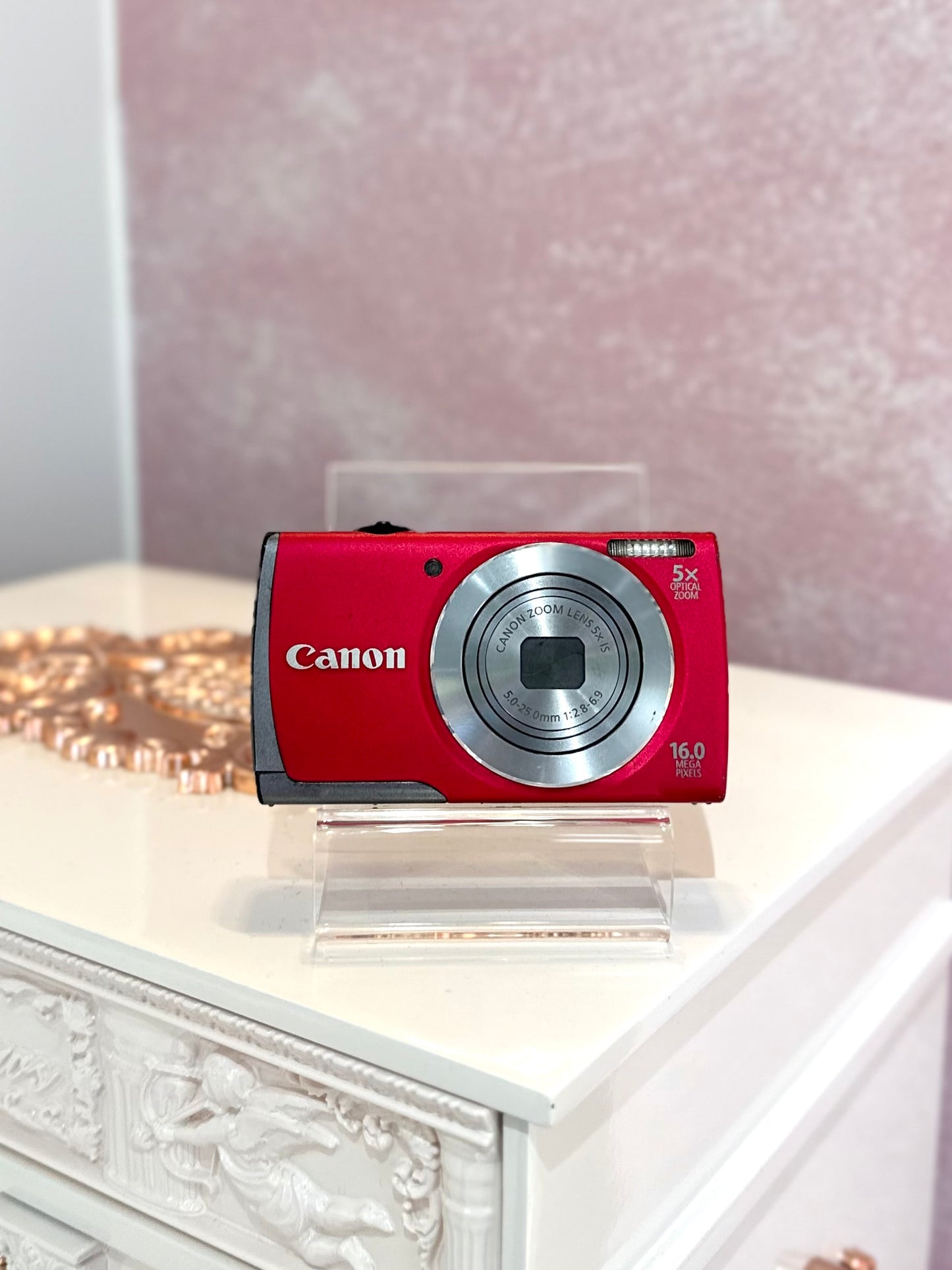 Canon Powershot A3500is in red