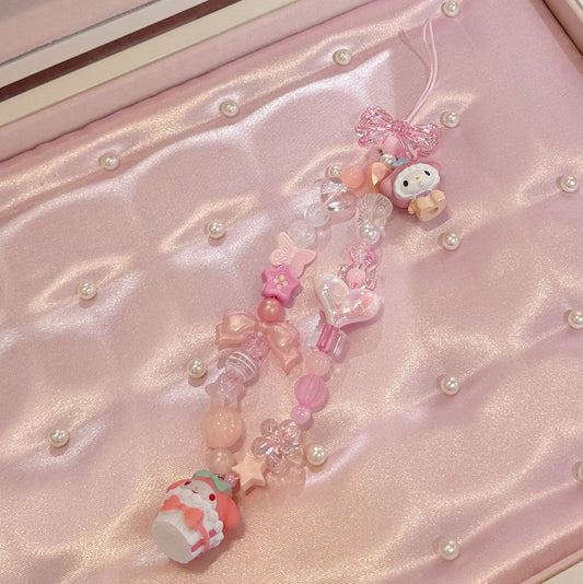 sanrio my melody duo phone strap 💗