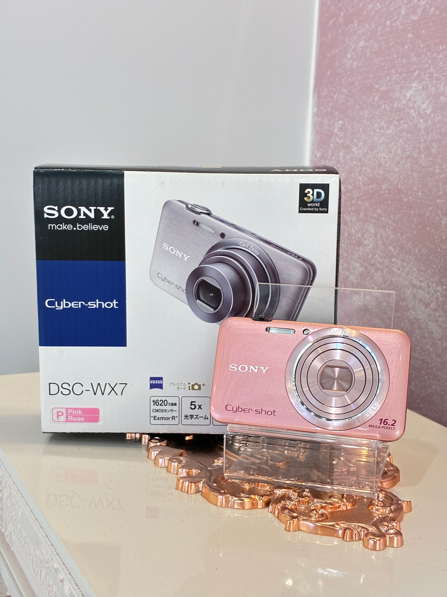 粉紅色 Sony Cybershot DSC-WX7 (fullset)