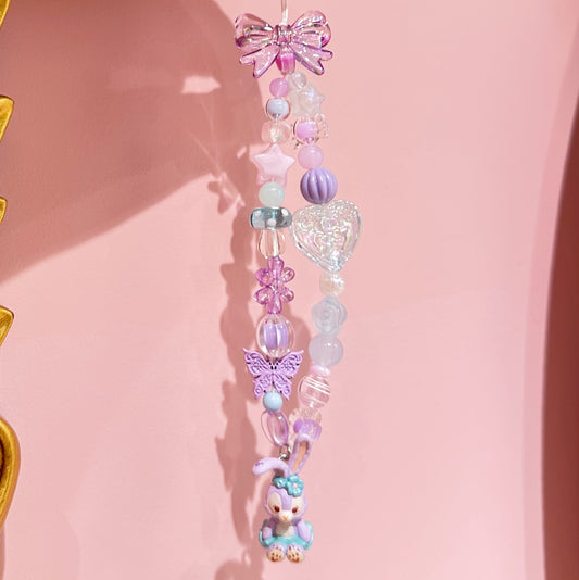 stella lou phone strap 💜 with butterfly 🦋