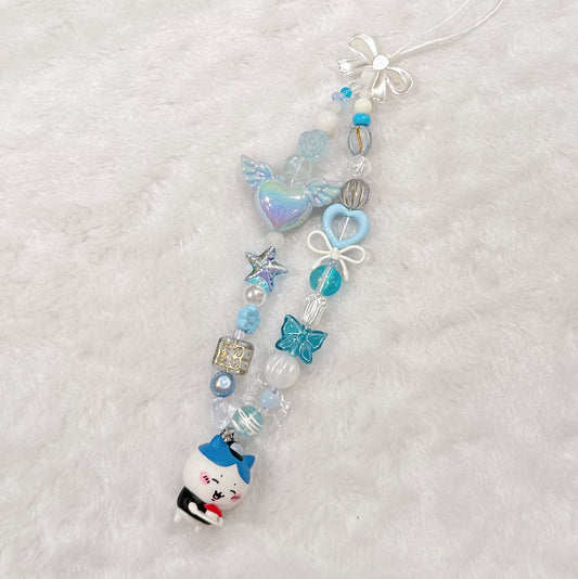chiikawa series - hachiware phone strap 💙