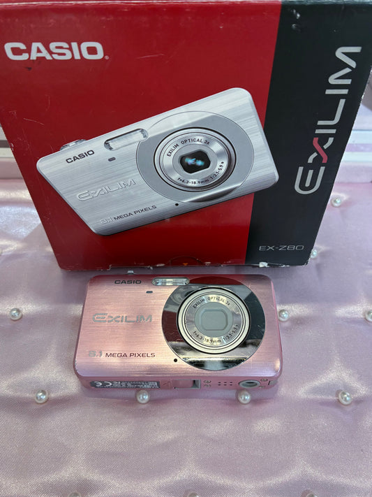 Casio EXILIM EX-Z80 in pink (Full Set with Box)