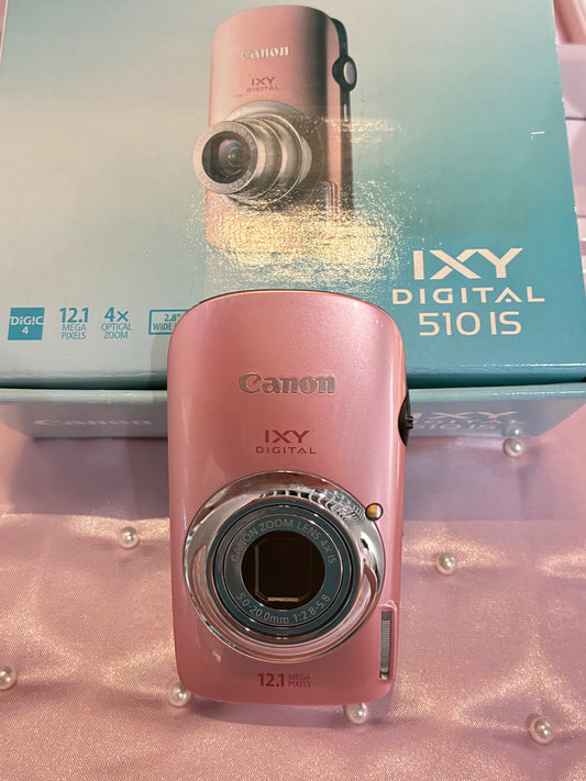 RARE 💕Canon IXY 510 IS Pink Full Set(Nearly New)