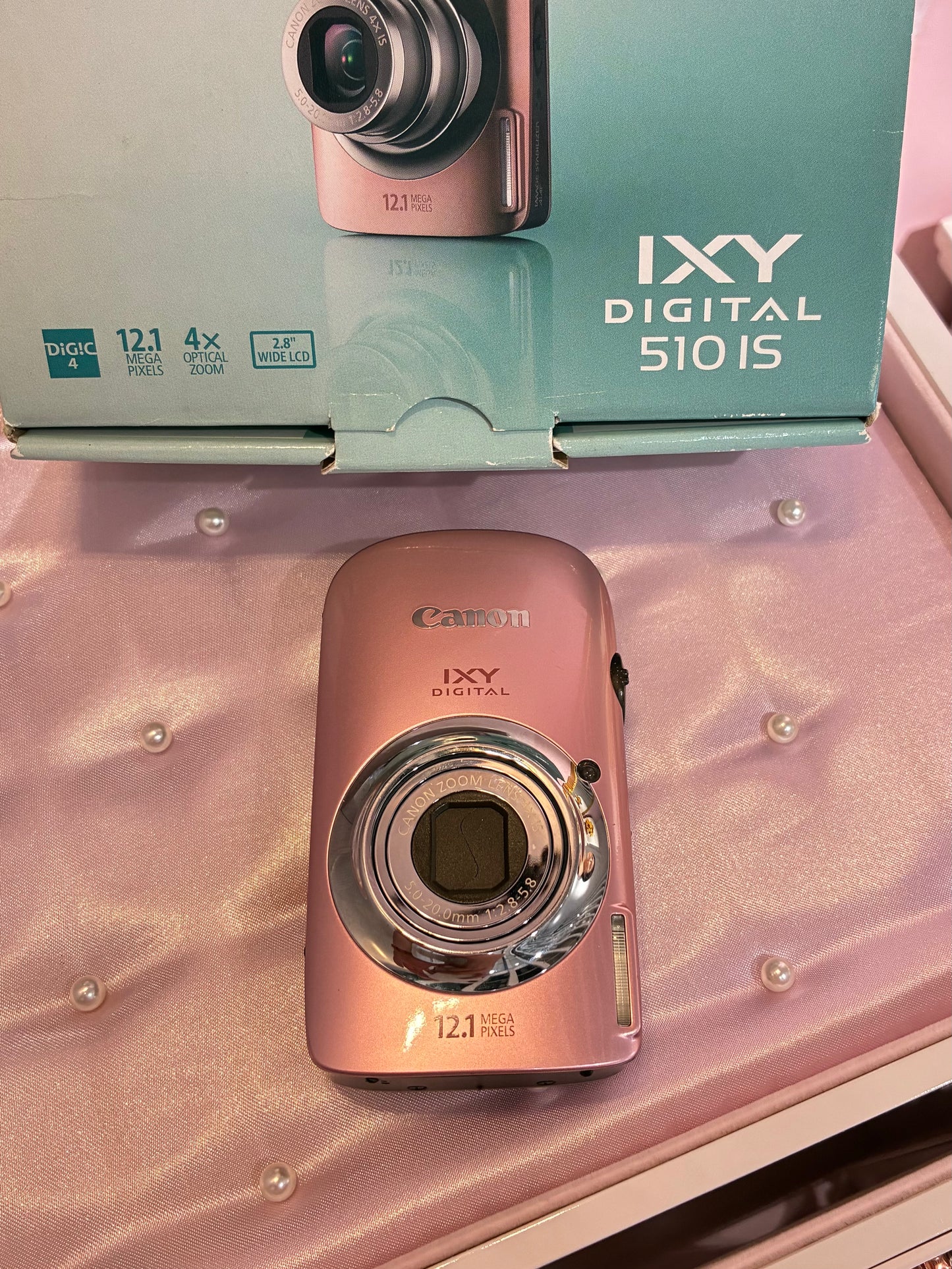 Canon IXY 510IS Pink Full set